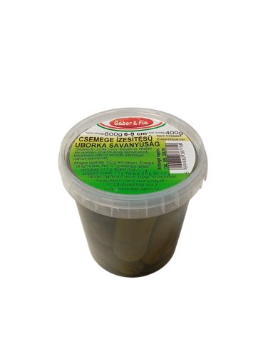 Csemege uborka 6-9cm 400g